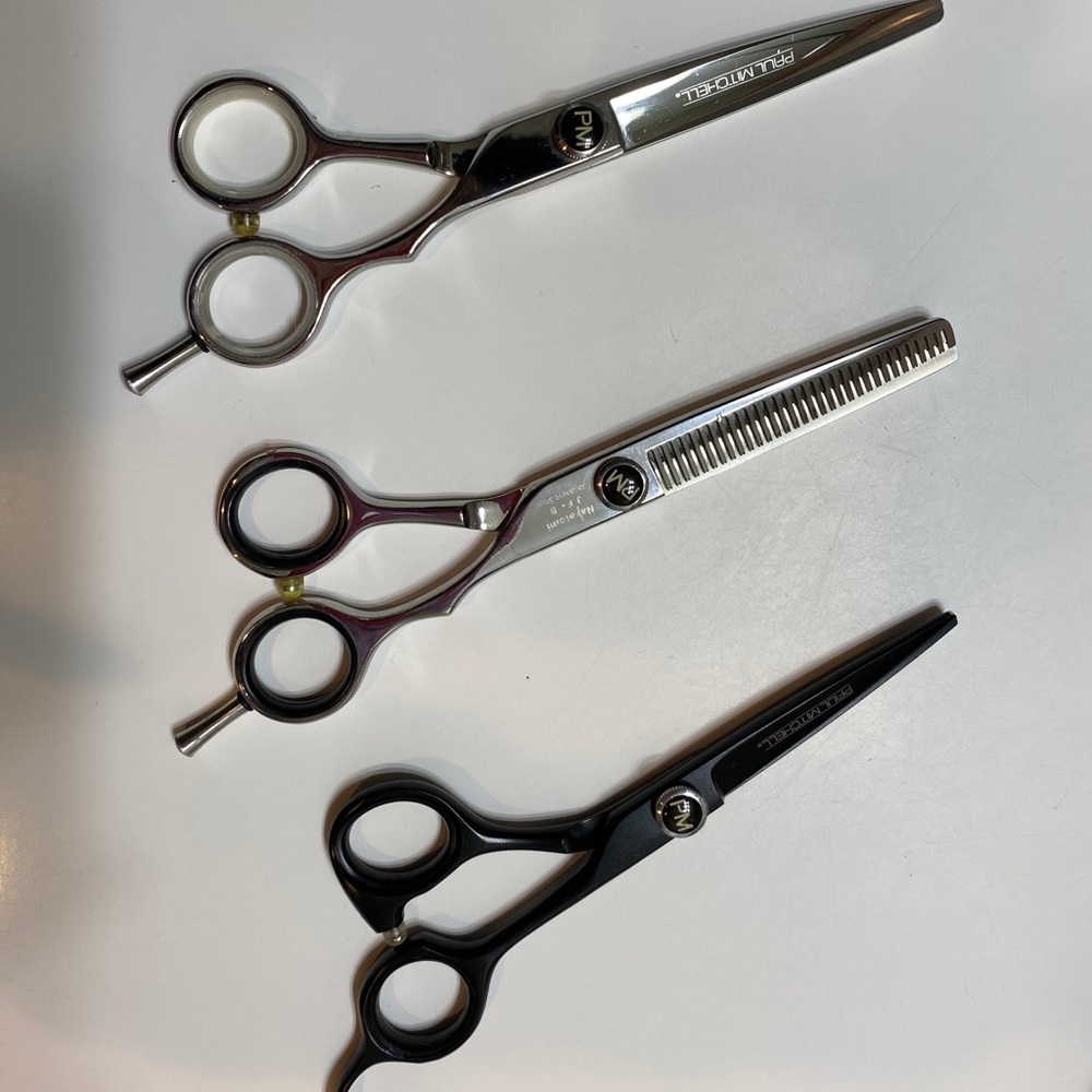 3 hairdressing scissors/thinning shears